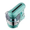Dexmalle 5.2L+4.5 Stainless Steel Food Mixer with Timing,10 Speeds,Egg Whisk,Dough Hook,Flat Beater,Blue - 2 of 4