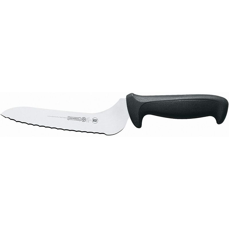 Mundial 5620-7E 7-Inch Offset- Serrated Edge Sandwich Knife, Black, 1 of 5