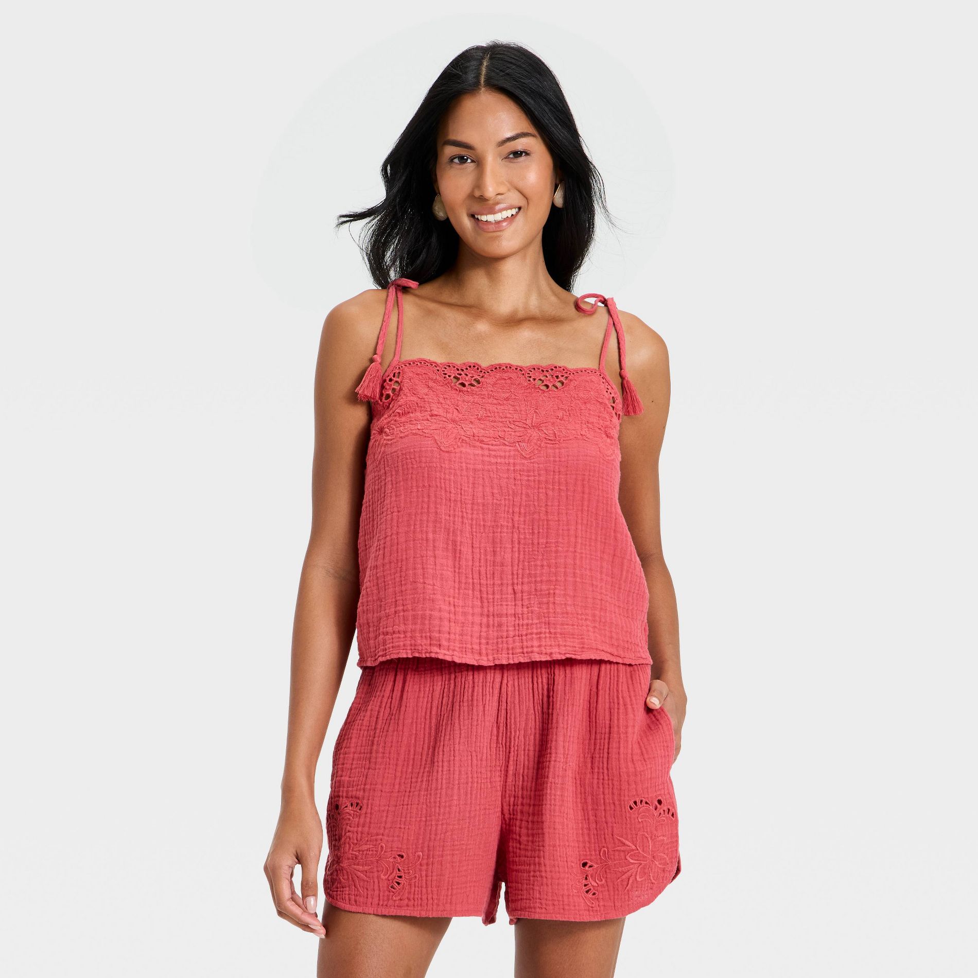 Women's Cutwork Tank Top - Universal Thread™