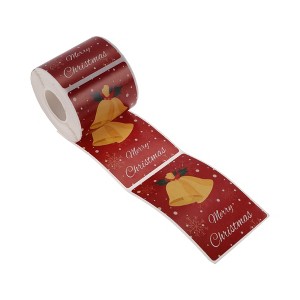 Unique Bargains Christmas Stickers for Ceramic Glass Metal Paper Plastic Peel Reddish Green 1 Pcs - 1 of 4