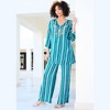 Roaman's Women's Plus Size Crinkle Wide-Leg Pant - 3 of 3