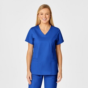 Wink WonderWORK Women's Shaped V-Neck Scrub Top - 1 of 4