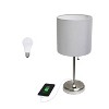 Creekwood Home Contemporary Bedside Table Lamps with USB Port - 3 of 4