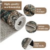 Faux Sheepskin Area Rug, Washable Runner Rug, Stain Resistant, Foldable & Non-Slip Boho Print Carpet for Living Room, Bedroom, Office - 4 of 4