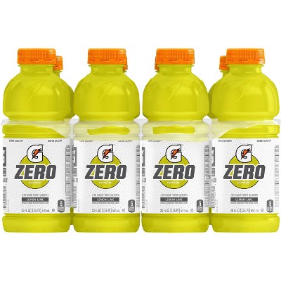 Gatorade G Zero Lemon Lime Sports Drink - 8pk/20 fl oz Bottles