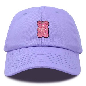 Dalix Pink Gummy Embroidered Cotton Dad Hat Baseball Cap Adjustable Womens - 1 of 4