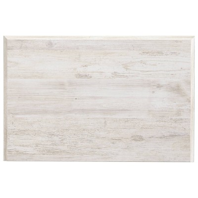 Charming French Country Whitewash 2-Drawer Nightstand with USB Charging