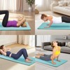 Yoga Mat, Exercise Yoga Mat with Non-Slip Design, 72" x 24" TPE Exercise Mat, Multi-Purpose Workout Mat for Women, Pilates Fitness and Floor Exercises - 4 of 4