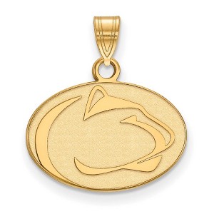 Black Bow Jewelry 14k Yellow Gold Penn State Nittany Lions NCAA Small Pendant - 1 of 3