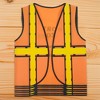 Blue Panda 6 Set Construction Worker Costumes for Kids - Vests and Hats for Construction Theme Birthday Dress-Up Party - 3 of 4