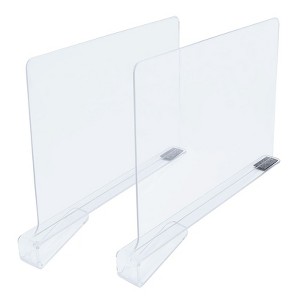 The Lakeside Collection Set of 2 Acrylic Shelf Dividers 1 Pieces - 1 of 4
