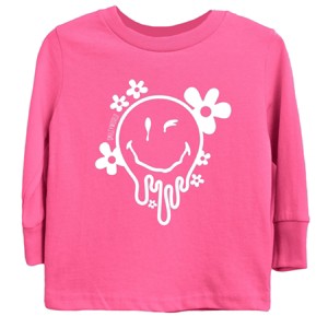 The Juniper Shop SmileyWorld Melting Outline Youth Long Sleeve Tee - 1 of 4