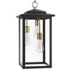 LamQee Large Outdoor Pendant Lights Fixture 3-Lights Modern Outdoor Ceiling Hanging Lights Chandeliers with Glass Shade - 3 of 4