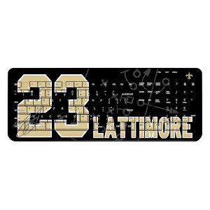 NFL New Orleans Saints Players Game Tactic Wireless USB Keyboard - 1 of 4