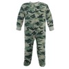 Hudson Baby Infant Boys Fleece Sleep and Play, Brown Bear Camo - 4 of 4