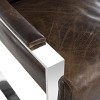 Parkgate Occassional Chair - KNT5010A - Brown/Silver - Safavieh Couture - 3 of 4