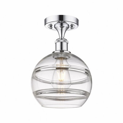 Rochester - 1 Light Semi-Flush Mount In Industrial Style-11.13 Inches Tall and 8 Inches Wide