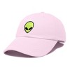 Dalix Alien Embroidered UFO Dad Hat Cotton Baseball Cap Adjustable Mens - 4 of 4