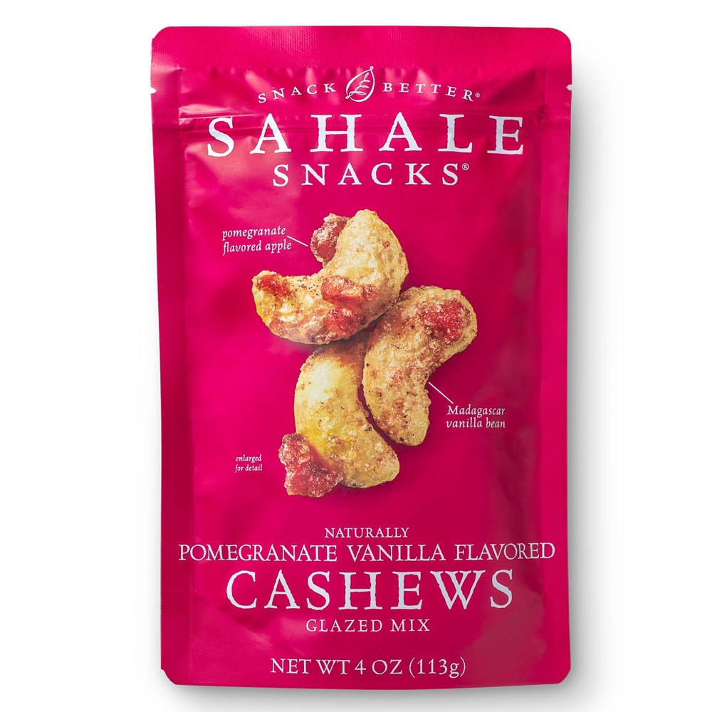 UPC 893869005077 product image for Sahale Snacks Pomegranate Vanilla Flavored Cashews - 4oz | upcitemdb.com
