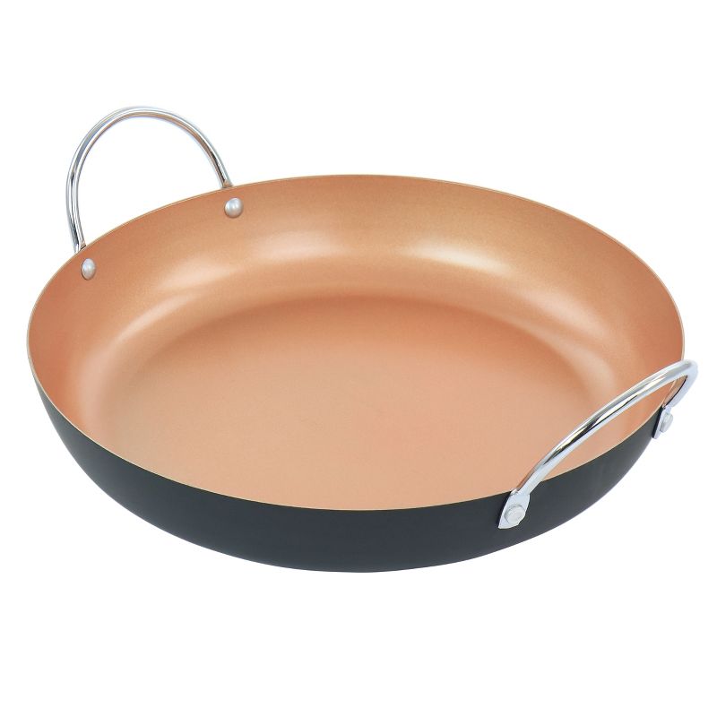 Oster Stonefire Carbon Steel Nonstick 11 Inch Paella Pan in Copper, 1 of 8