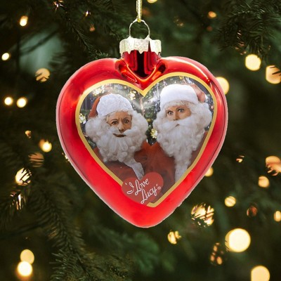 Kurt Adler Glass Ornament for Christmas Tree, Lucy Heart - Thumbnail 5