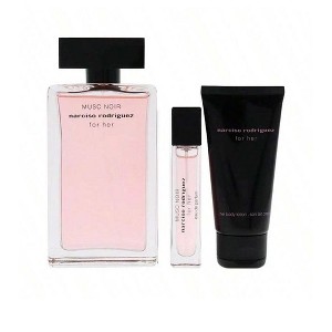 Narciso Rodriguez Musc Noir 3 Pc Set Women Edp Spray 3.3, Spray 0.33, Body Lotion 1.6 Oz - 1 of 1
