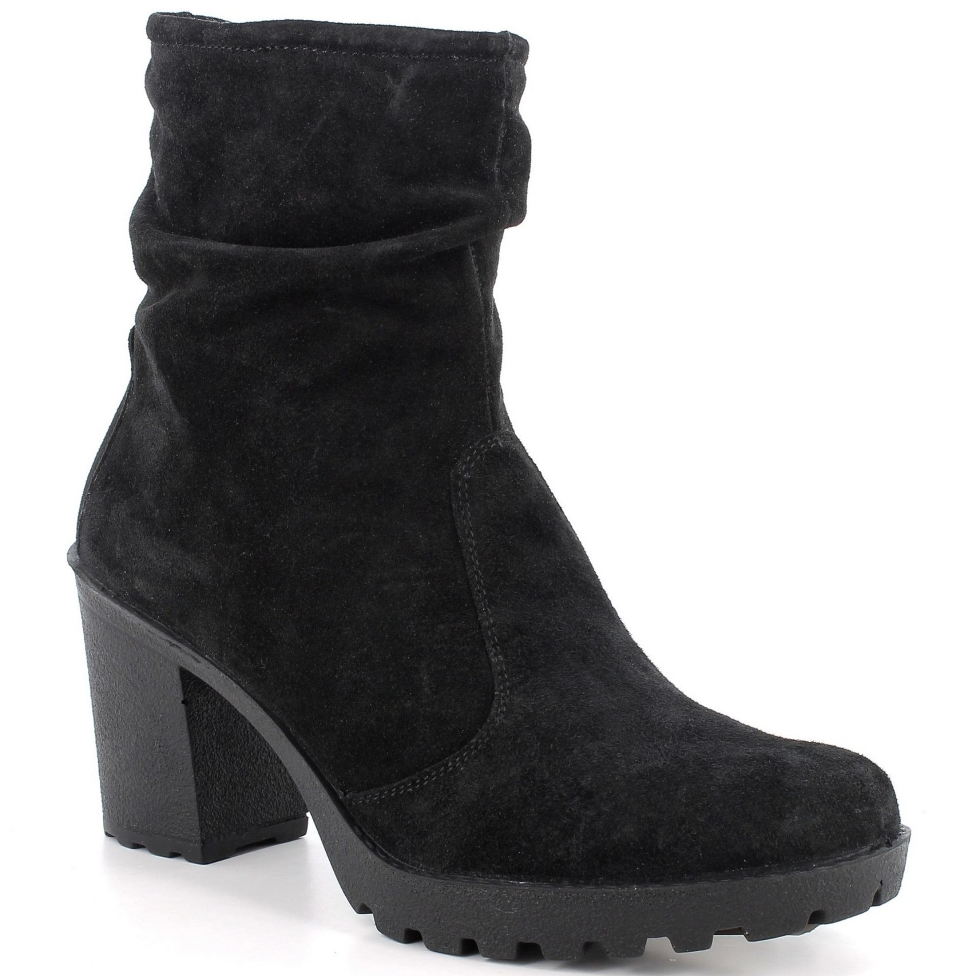 Bianca Made in Italy Womens Suede Slouchy Ankle Boots by Alpine Swiss