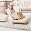 EROMMY Set of 2 Pet Beds for Medium Dogs and Cats, Foam Sofa with Removable Plush Cover - 4 of 4