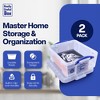 Really Useful Box 18 Liter Storage Container with Snap Lid and Clip Lock Handle for Lidded Home and Item Storage Bins, 8 Pack, Clear - 4 of 4