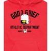 Men's - Peanuts - Good Grief Athletic Department Woodstock Graphic Fleece Pullover Hoodie - 2 of 4