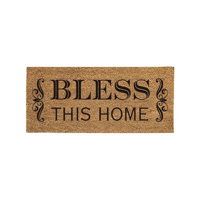 Evergreen Bless this Home Sassafras Indoor Outdoor Switch Doormat 1'10"x10" Multicolored