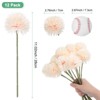 Unique Bargains Plastic Silk Durable Artificial Chrysanthemum Ball Flowers 11" - 3 of 4