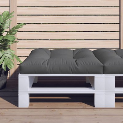 vidaXL Pallet Cushion Anthracite 27.6"x27.6"x4.7" Fabric