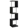 TOAOTBNBO 4-Tier Open Bookcase, Wood and Metal Bookshelf with Stroage Cabinet, Display Bookshelves for Home Office - 3 of 4
