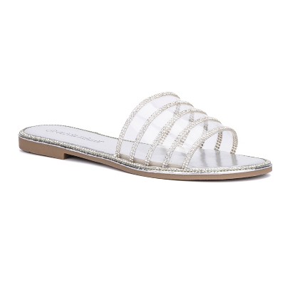 Olivia Miller Women's Nadia Sparkle Slide Sandal