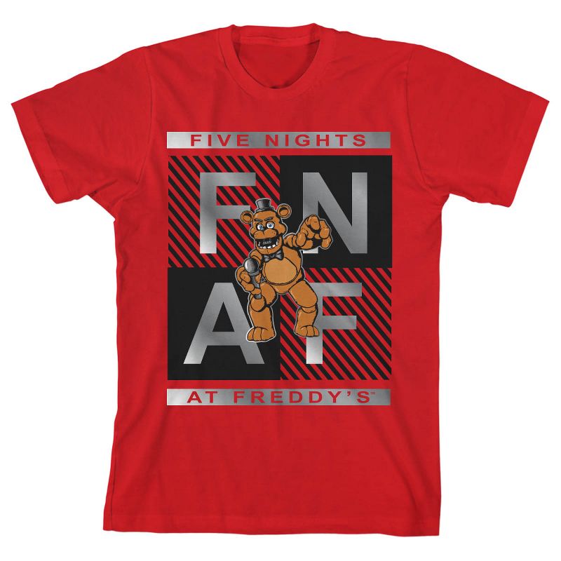 Five Nights at Freddy's Youth Red Graphic Tee, 1 of 3