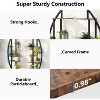 Gulches Rustic 5-Tier Plant Stand (Pack of 2), Multi-Layer Bonsai Flower Rack, Rustic Brown - 3 of 4