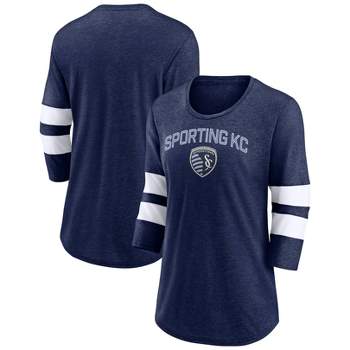 MLS Sporting Kansas City Women's 3/4 Sleeve Tri-Blend T-Shirt