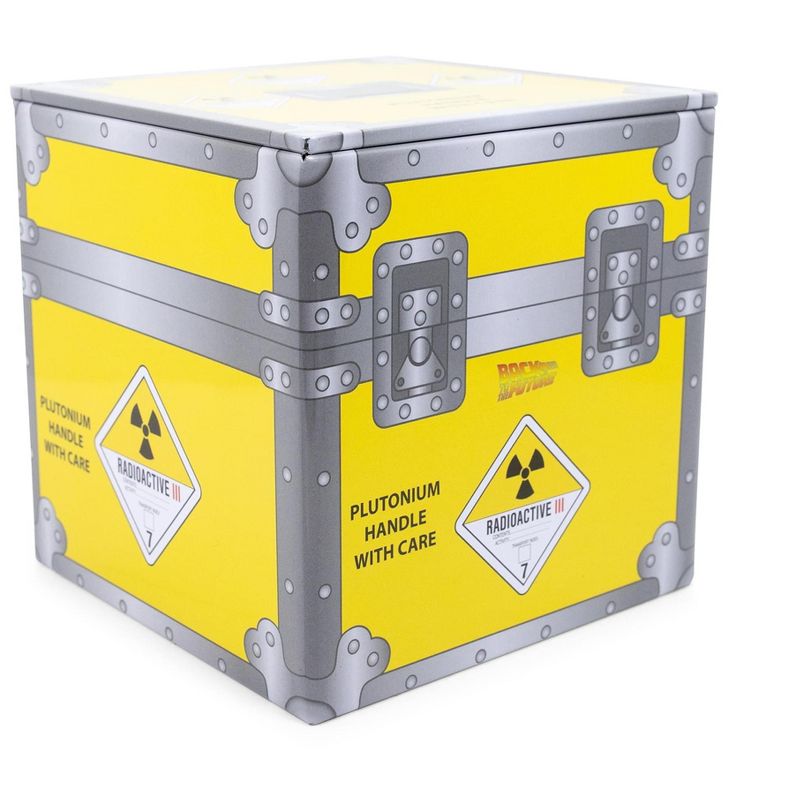 Ukonic Back to the Future Plutonium Crate Tin Storage Box Cube Organizer | 4 Inches, 1 of 7