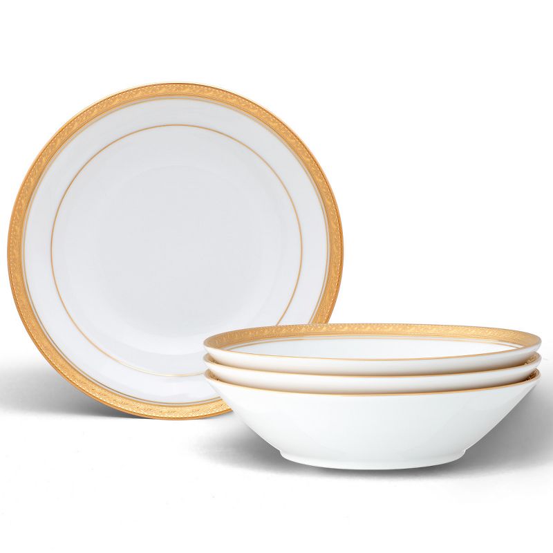 Noritake Crestwood Gold Set of 4 Soup Bowls, 1 of 10