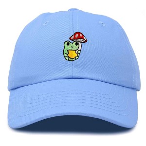 Dalix Mushroom Frog Unicorn Embroidered Cotton Dad Hat Baseball Cap Adjustable Mens Womens - 1 of 4