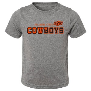 NCAA Oklahoma State Cowboys Boys' Heather Gray Poly T-Shirt - 1 of 1