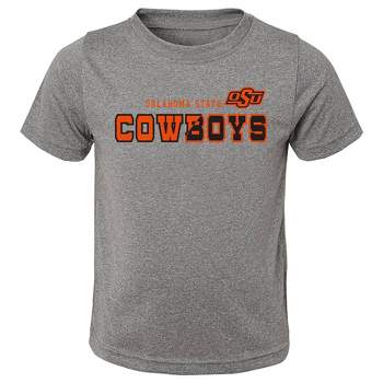 NCAA Oklahoma State Cowboys Boys' Heather Gray Poly T-Shirt