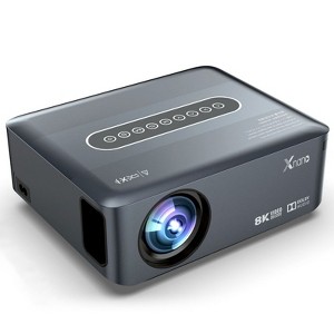 Topteng 8K Portable Projector with Wireless Connectivity: Adjustable Focus, HDMI Connection, 30000 Hour Bulb - 1 of 4