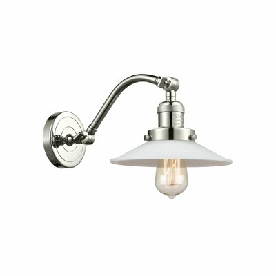 Halophane - 1 Light Wall Sconce In Industrial Style-11.5 Inches Tall and 8.5 Inches Wide