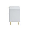 Probe Hues High Gloss Nightstand with 2 Drawer and Wave-pattern Detailing - 4 of 4