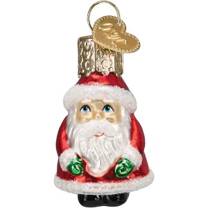 Old World Christmas Mini Glass Blown Ornament, Santa - 1 of 4