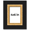PosterPalooza | Photo Size Embellished Brown Picture Frame - UV Acrylic, Foam Board Backing, Hanging Hardware - 2 of 4