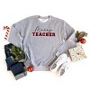 Simply Sage Market Women's Graphic Sweatshirt Merry Teacher Buffalo Plaid - 2 of 2