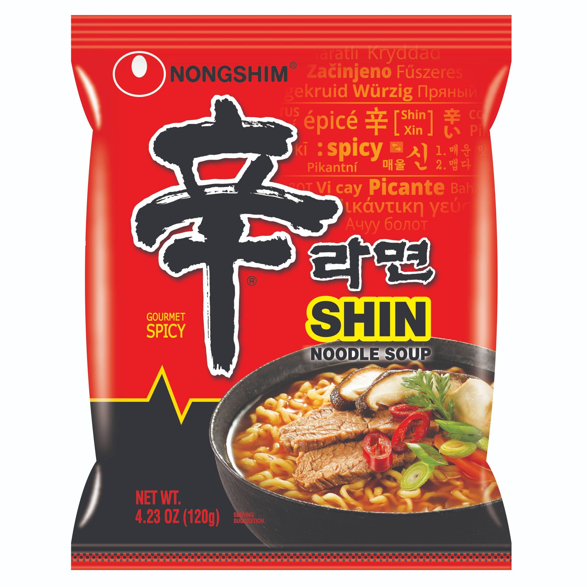 Nongshim Spicy Shin Noodle Soup - 4.23oz